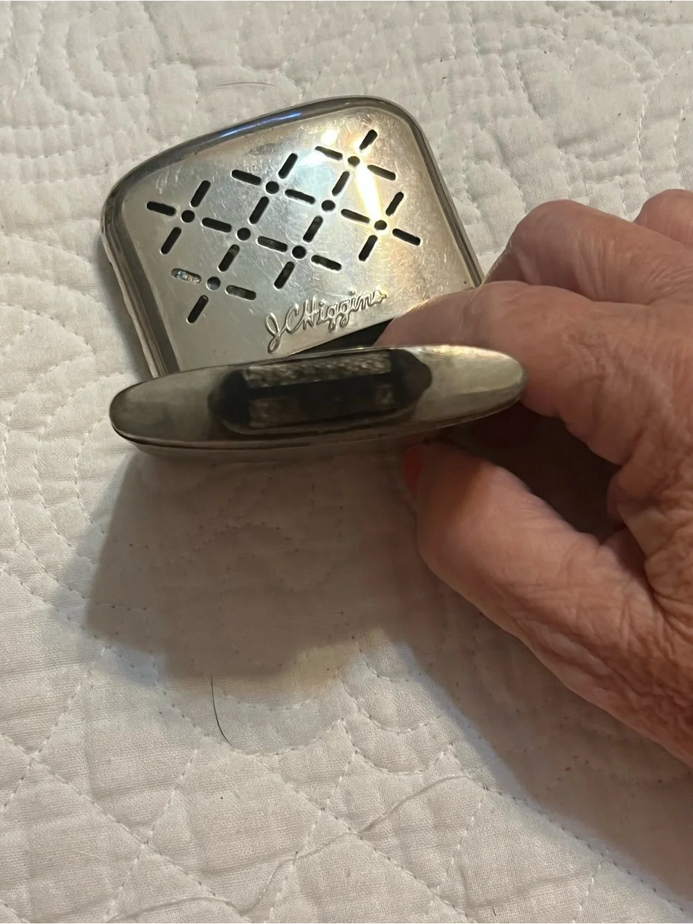 Vintage Silver Hand Warmer / Pocket Heater J. C. Higgins - Sears